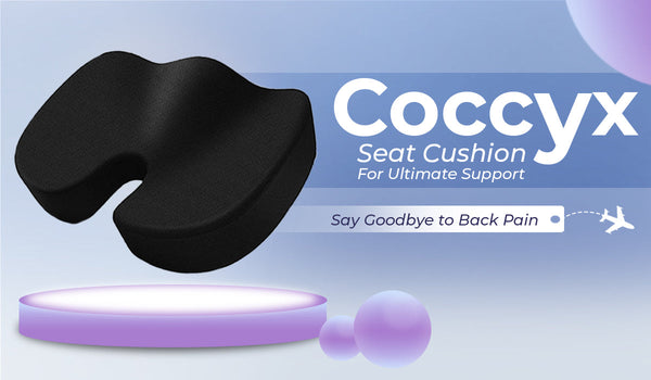 Billebon ergonomic coccyx seat cushion for tailbone pain relief