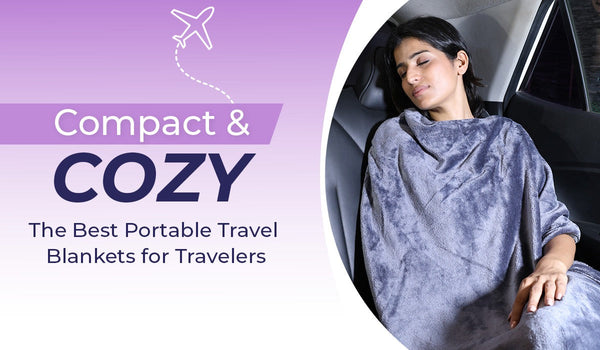 Soft and cozy travel blanket for airplane journeys