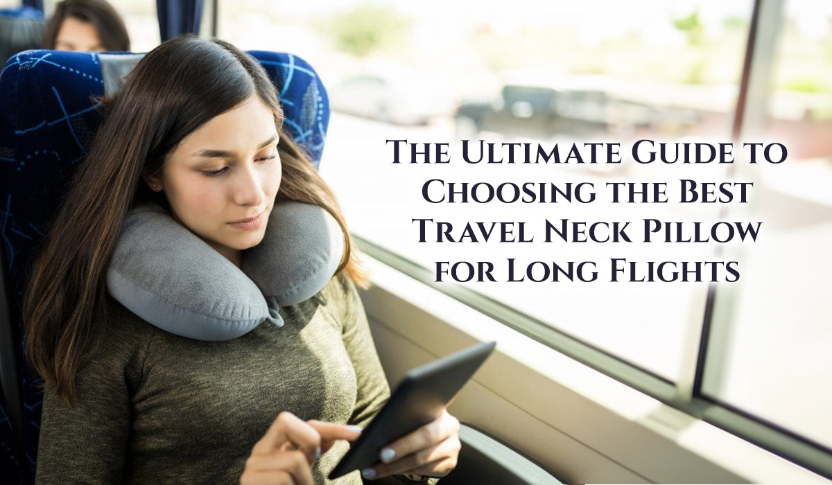 Ergonomic travel neck pillow for long flight comfort