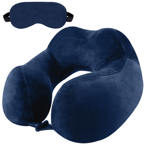 Billebon Premium Neck Pillow Airplane Travel Pillow Neck Adjustable 360 Degree Support